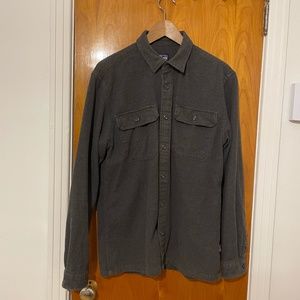 Patagonia organic cotton gray fjord flannel FA19